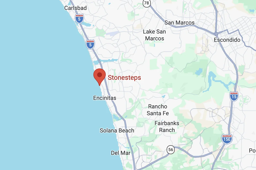 Map of Surfin Fire Encinitas Location